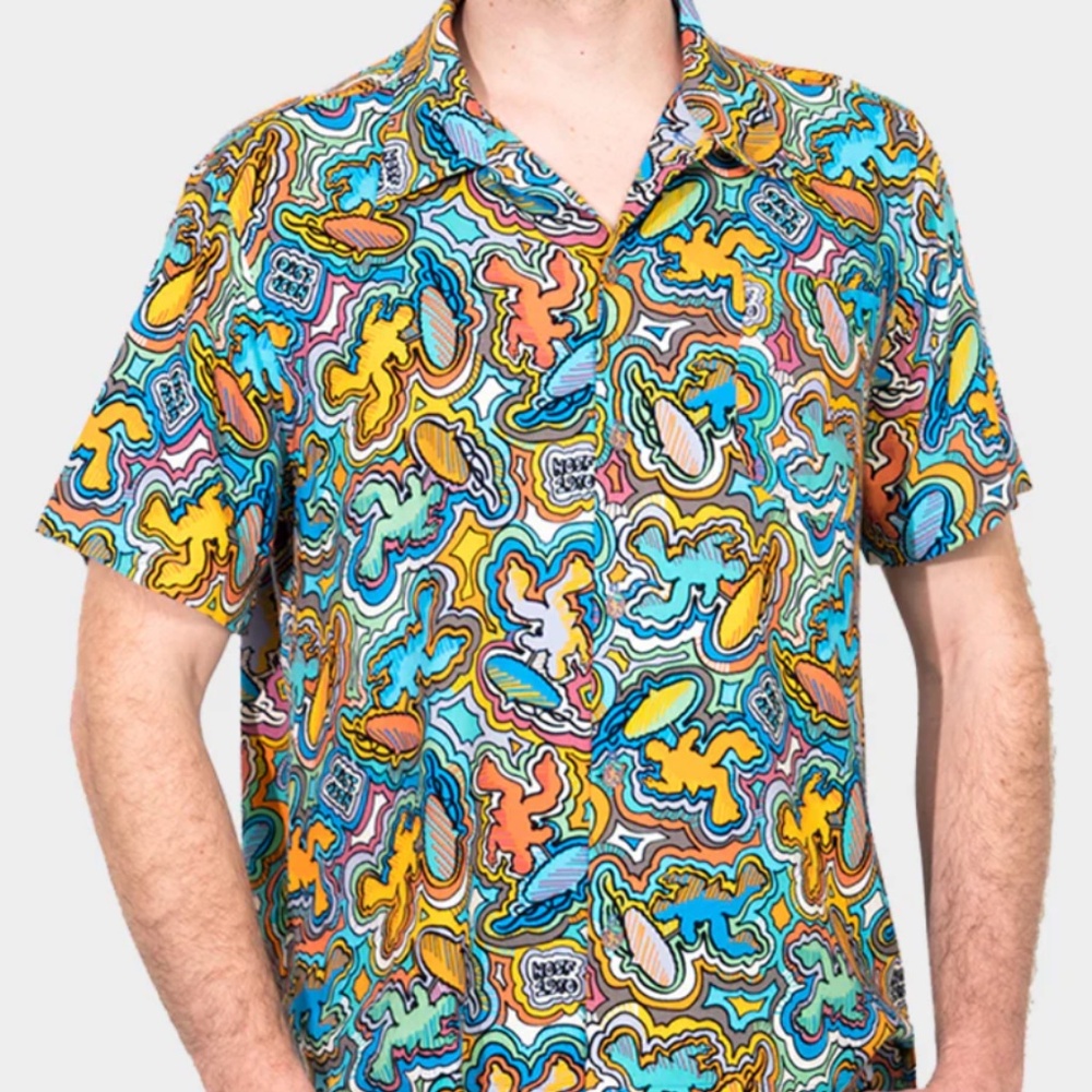 BayouWear HowAhYa Hawaiian Shirt (Large) - Logo-a-Gogo